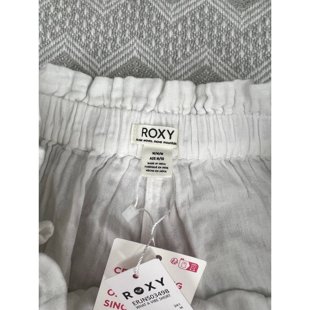 Roxy White Cotton Gauze Shorts Small NWT - Picture 4 of 7